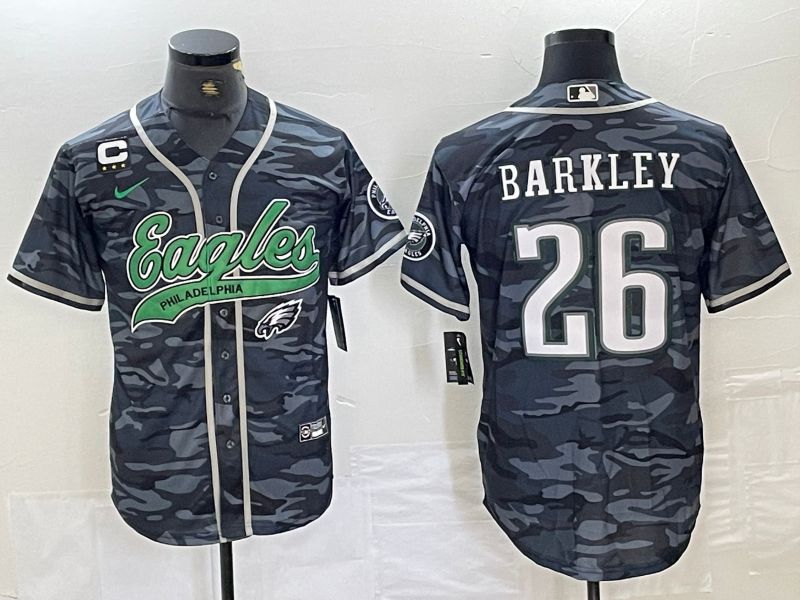 Men Philadelphia Eagles #26 Barkley Camo 2024 Nike Co branded NFL Jersey->philadelphia eagles->NFL Jersey